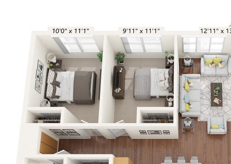 Brighton Oaks_3 Bedroom Floor Plan_3C
